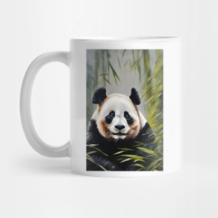 Cute Panda Oil Painting Art Mug